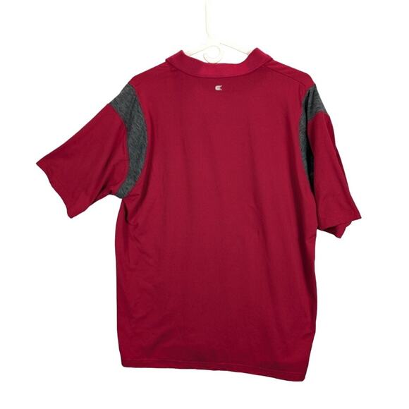Colosseum Razorback Shirt Mens Large Polo Arkansas Red Short Sleeve Hogs Preppy - Picture 2 of 5
